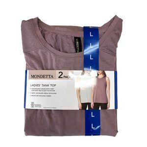MONDETTA LADIES' ACTIVE TANK TOP - 2-PACK